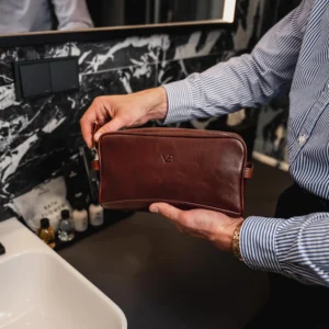 Superior Leather Wash Bag