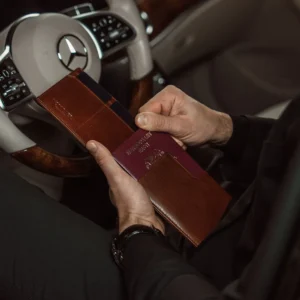 Harrington Leather passport Wallet