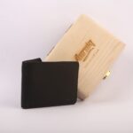 AURNIQ Classic Black Bifold Wallet – Genuine Leather | RFID Protected | Slim & Durable Men’s Wallet - Image 2