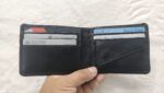 AURNIQ Classic Black Bifold Wallet – Genuine Leather | RFID Protected | Slim & Durable Men’s Wallet - Image 8