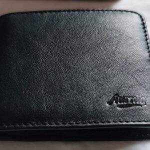 AURNIQ Classic Black Bifold Wallet RFID Protected | Slim & Durable Men’s Wallet