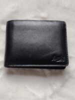 Genuine Cow Leather Wallet for Men (Black) | Premium Minimal Wallet with Wooden Gift Box – Aurniq - Image 2